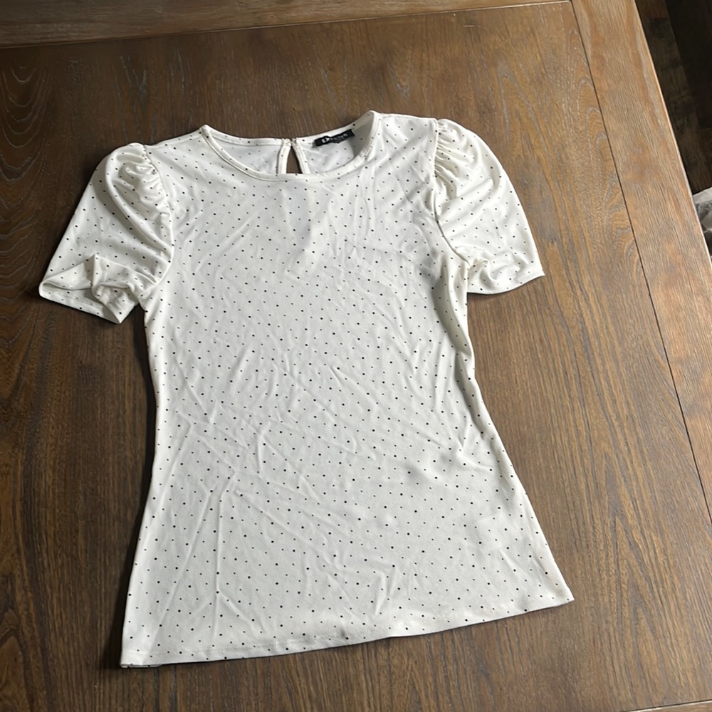 Cute Express polka dot top!  Size small.